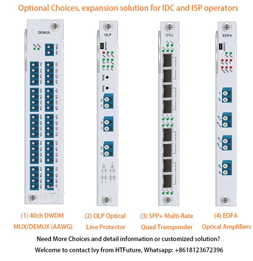 Demux OLP OTU EDFA OTU service card